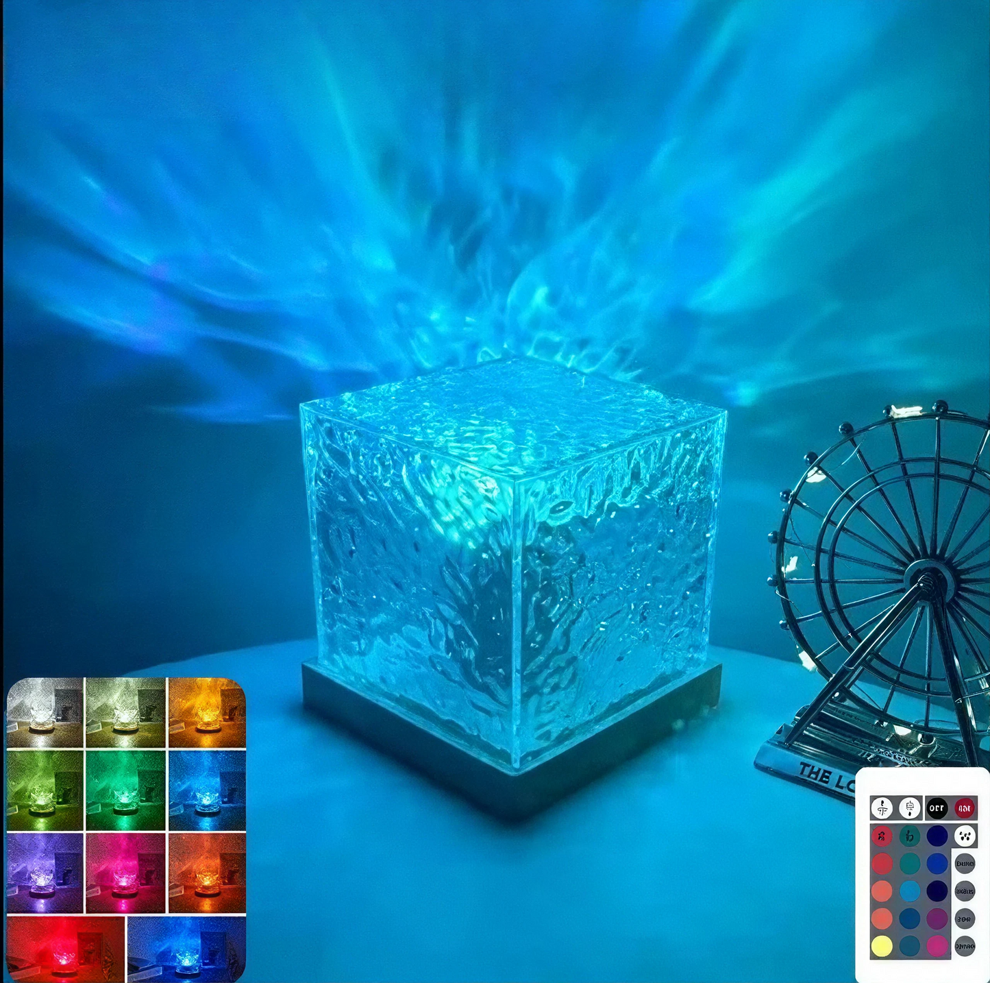 Cube Lumineux LED - 16 couleurs avec télécommande